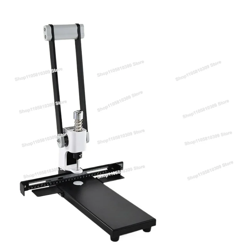 Heavy Duty Single Hole Punching Machine, Thickened Fabric Plastic Film Bag Card Tag File Puncher 300 Sheets 3 5 8mm