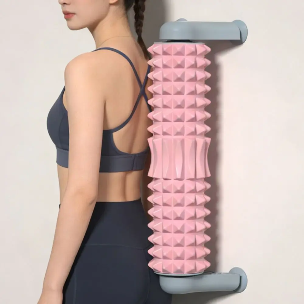 

Non-Slip Suction Cup Foam Roller Stable with Stand EVA Yoga Column Easy To Use Multifunctional Muscle Massage Stick Home Gym