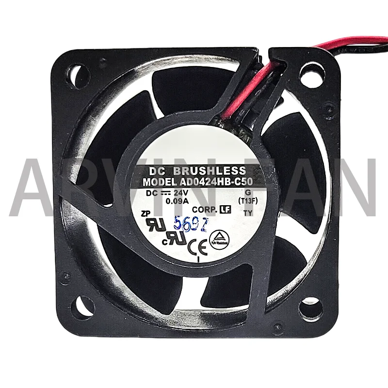 Original AD0424HB-C50 40MM 4cm 24VDC 70mA Server Inverter Computer Case Axial Cooling Fan