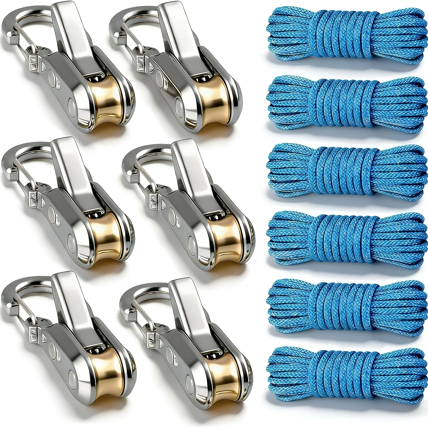 Camping Rope - أداة شد الحبال المحمولة، جهاز سحب