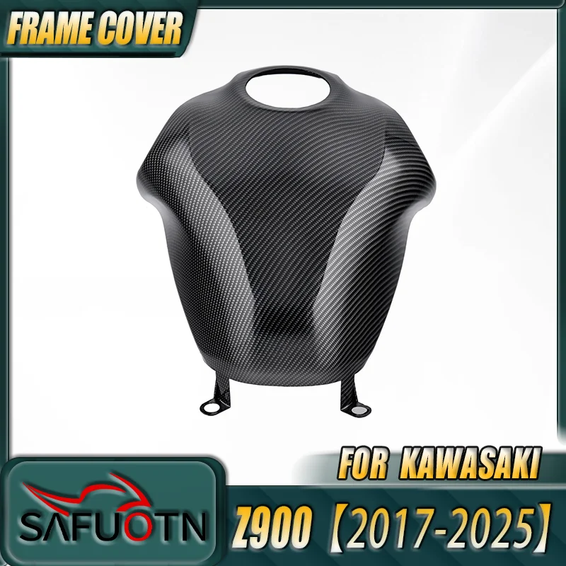

Motorcycle Accessories Gas Tank Cover Case Fuel Pad Protector Guard For Kawasaki Z900/ZR900F 2017-2025 Black