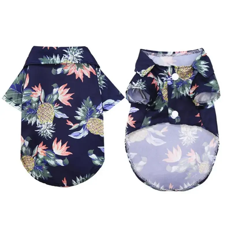 

Hawaiian Style Summer Pet Clothes for Small and Medium Dogs, Puppy Clothing, French Bulldog, Pomeranian Pets Outfits