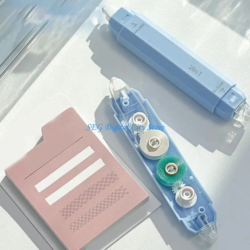 U75B Revertible Amendment Tape Dispenser For Students Specialists Smooth Rolling Plastic Amendment Tool