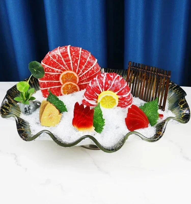 

Лидер продаж, расширенная тарелка для льда Sashimi, шведский стол, витрина, фрукты, горячий горшок, магазин, столовые приборы