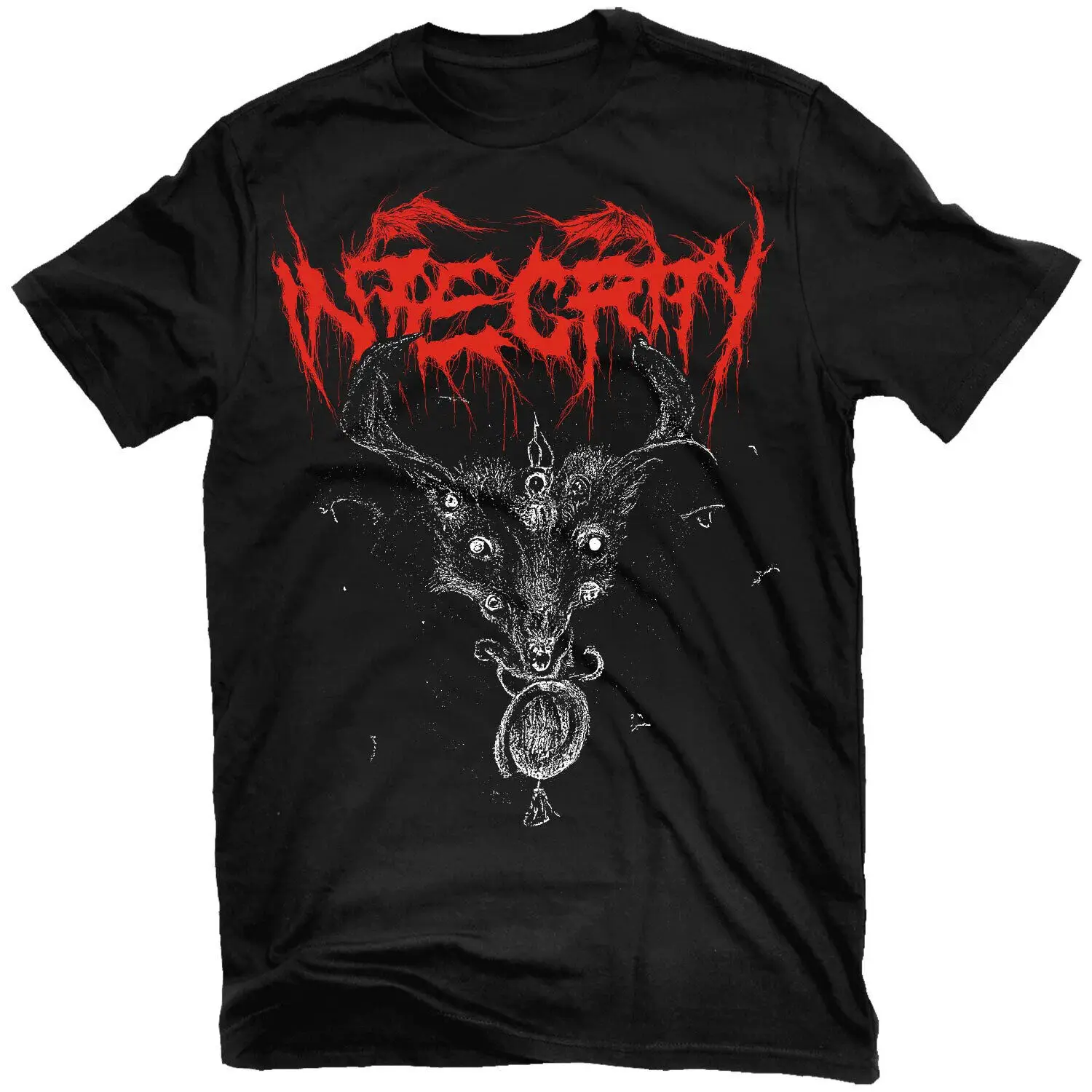 Men's Integrity Humanity Is the Devil Reissue T shirt Medium Black