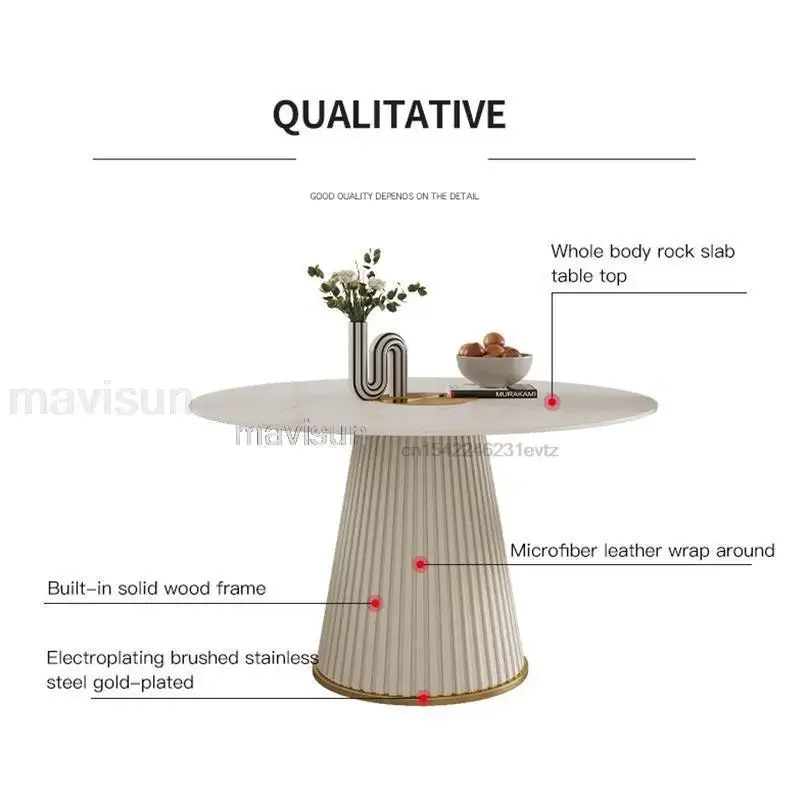 Dinning Tables Sets Ceramic Dining Table Round Oval Kitchen Chairs Designer Coffee Service Modern Rooms Restaurant Room Marble