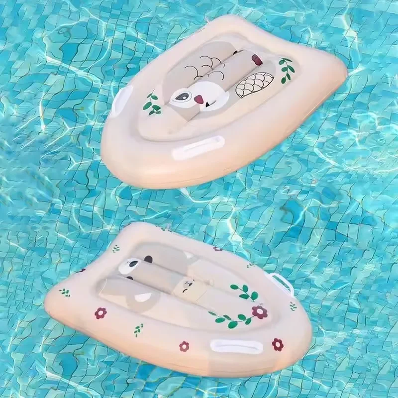 Kinder Sommer Aufblasbare Spielzeug Eule Bär PVC Verdickt Surfbrett Schwimmen Float Lounge Stuhl Im Freien Tragbare Pool Wasser Spielzeug