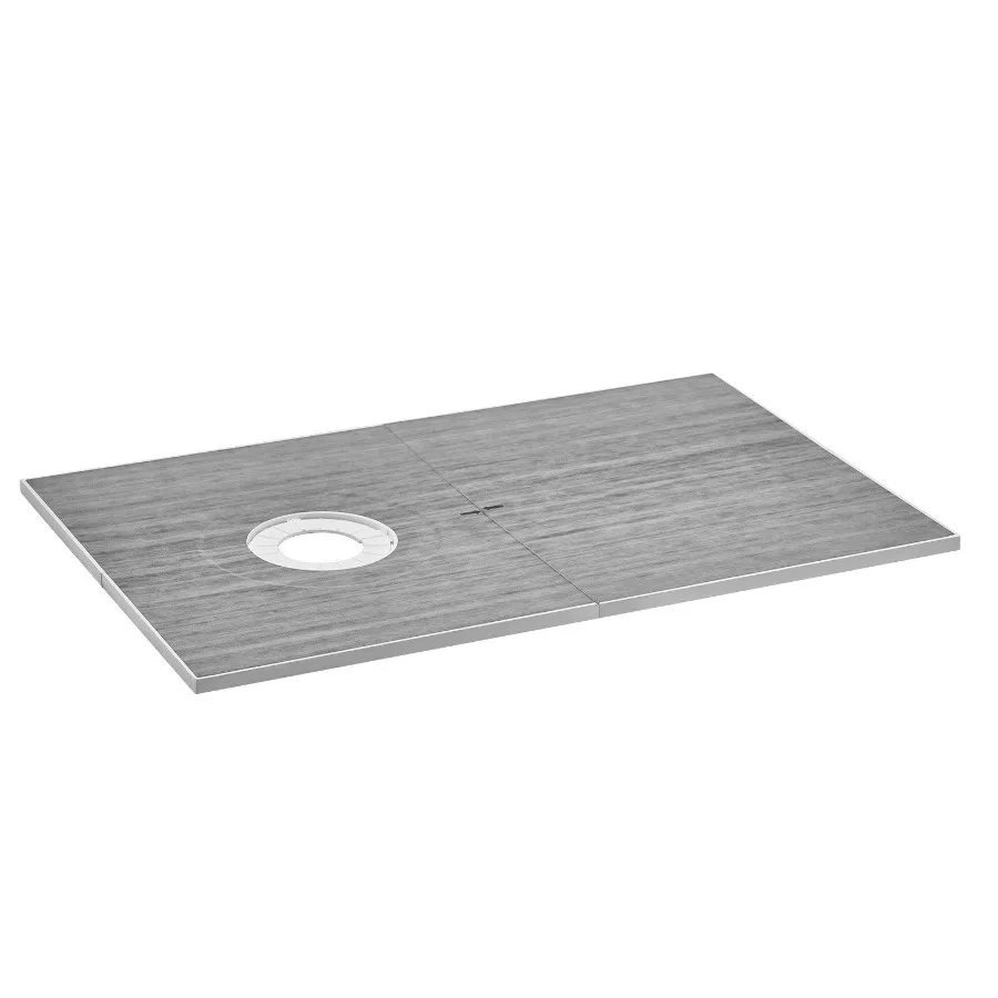 

Shower Curb Kit 60x38 Shower Pan Kit with 6.3 Offset Drain Lightweight EPS Shower Installation Kits with 2 Waterproof Cloths S