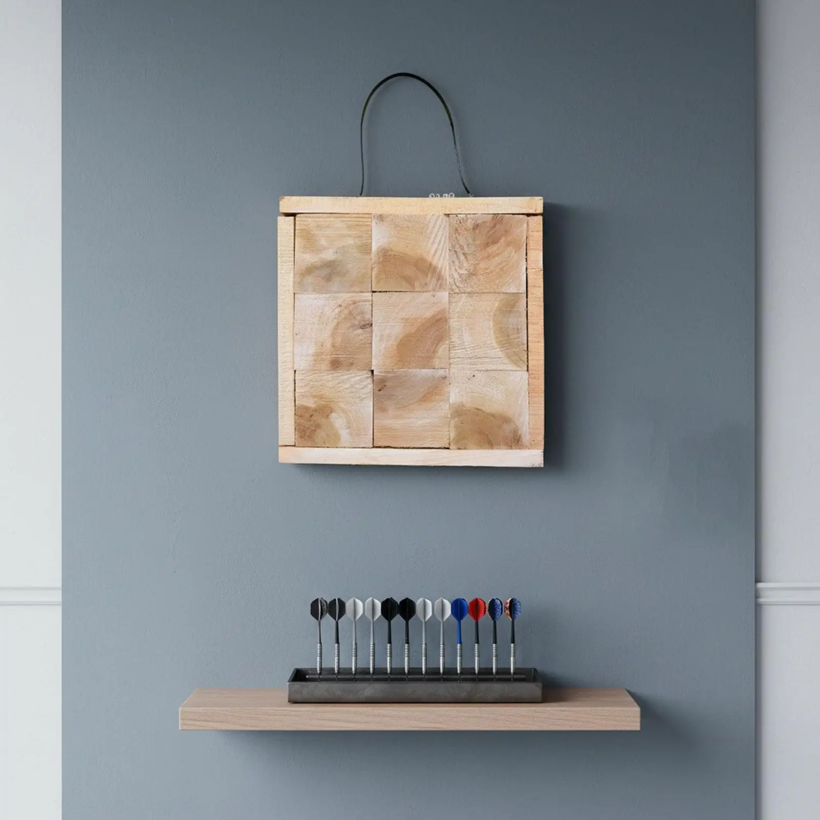 

Деревянная мишень для дартса, портативная, легкая, для тренировок, прочная, для метания ножей, настенный декор