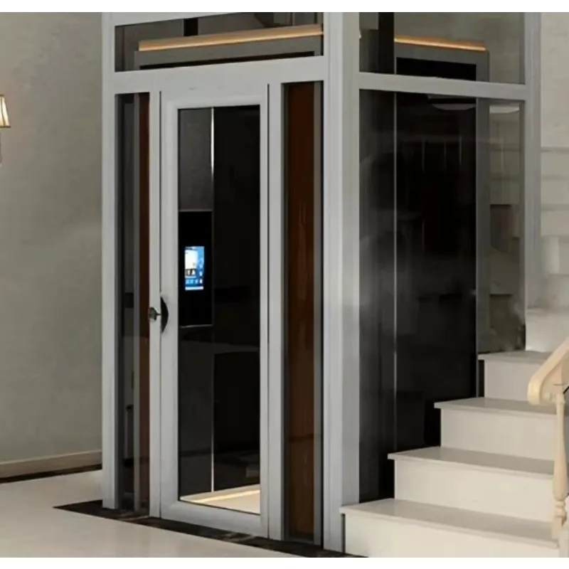 Customized Small Home Elevator Hydraulic Rural Self Built House Chengdu Panoramic Villa Residential Lift