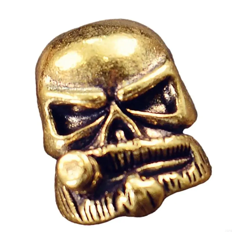 خرز جمجمة منحوت لصناعة إكسسوارات ساحرة فريدة ومقتنيات فنية ذات فتحات كبيرة لعشاق باراكورد #2