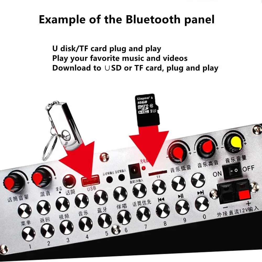 Haut-parleur Audio vidéo Portable d'extérieur, Bluetooth, WiFi, chariot, lecteur de musique, Machine de karaoké, chargement, Microphone MP3 sans fil