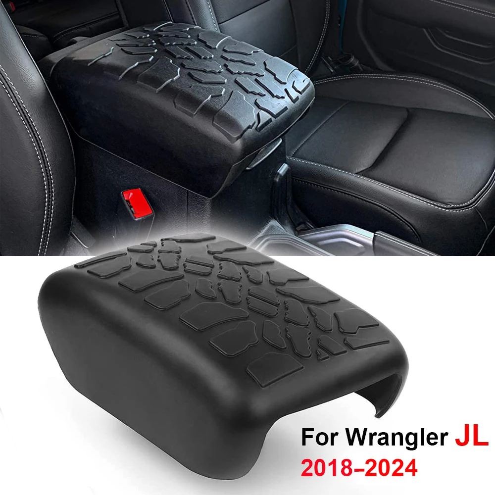 

Armrest Box Pad Rubber Car Storage Box Cover Protective Sticker Decoration Trim For Jeep Wrangler JL JLU 2018-2024