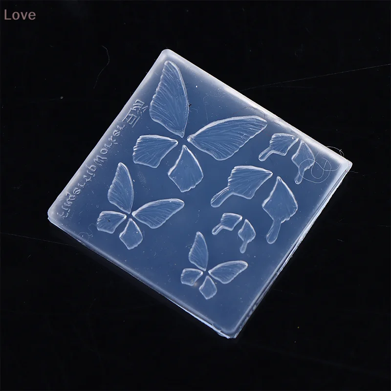 [L & P] 1 قطعة ثلاثية الأبعاد سيليكون مسمار قالب فراشة قالب ختم لوحة الأظافر الإستنسل لتقوم بها بنفسك UV هلام مسمار نحت القالب