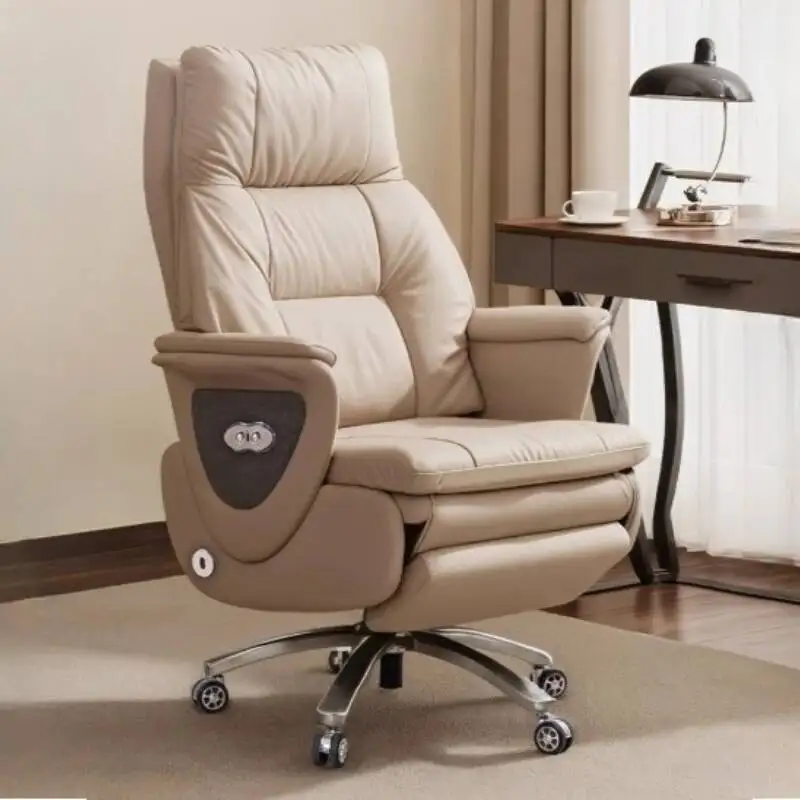 adjustment 3-speed electric massage chair top layer cowhide seat ventilation and constant temperature hot compress Relaxing