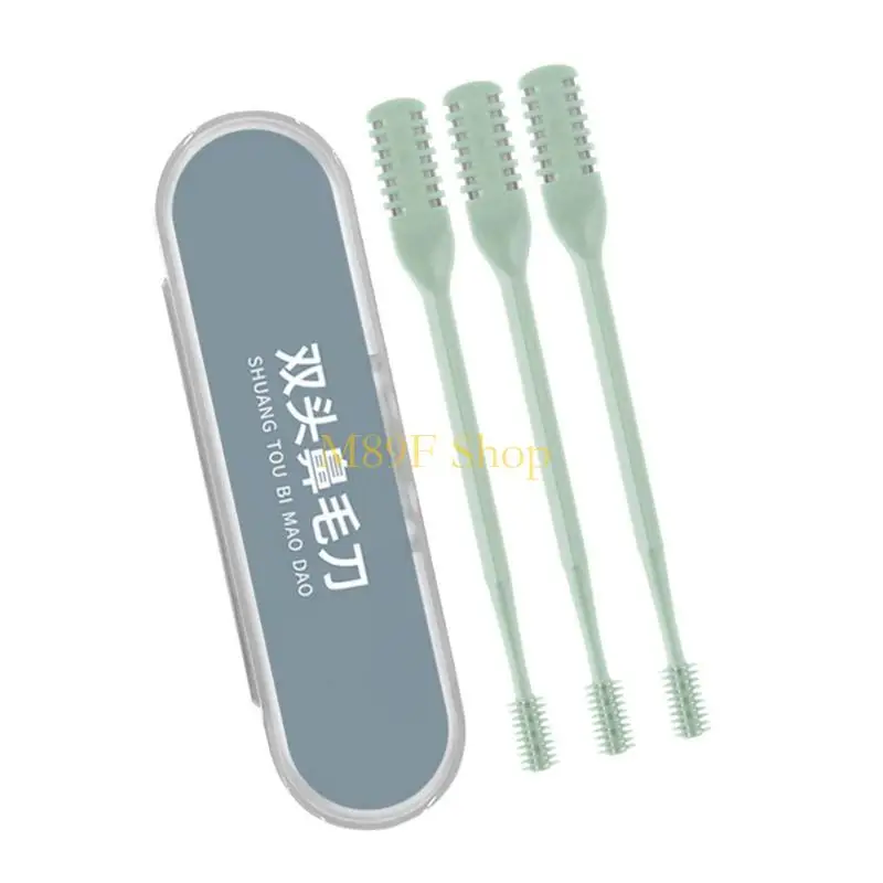 

M89F 3 шт., профессиональный триммер для волос в носу, женский триммер для бровей, машинка для стрижки волос в носу, триммер для