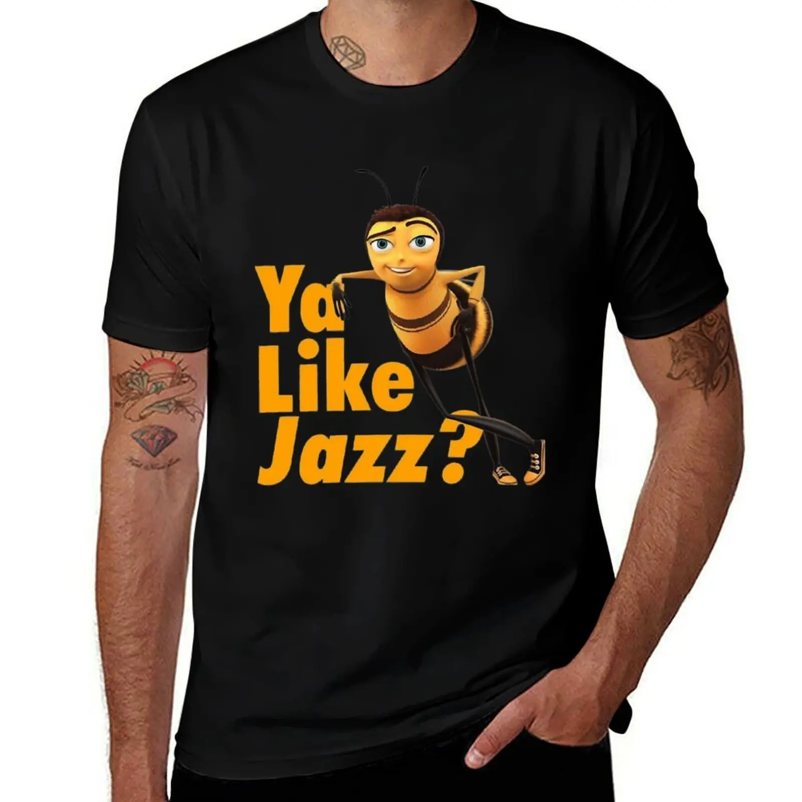 

Bee movie ya like jazz T-Shirt cotton t shirts high quality t shirts for man pack white T-Shirt