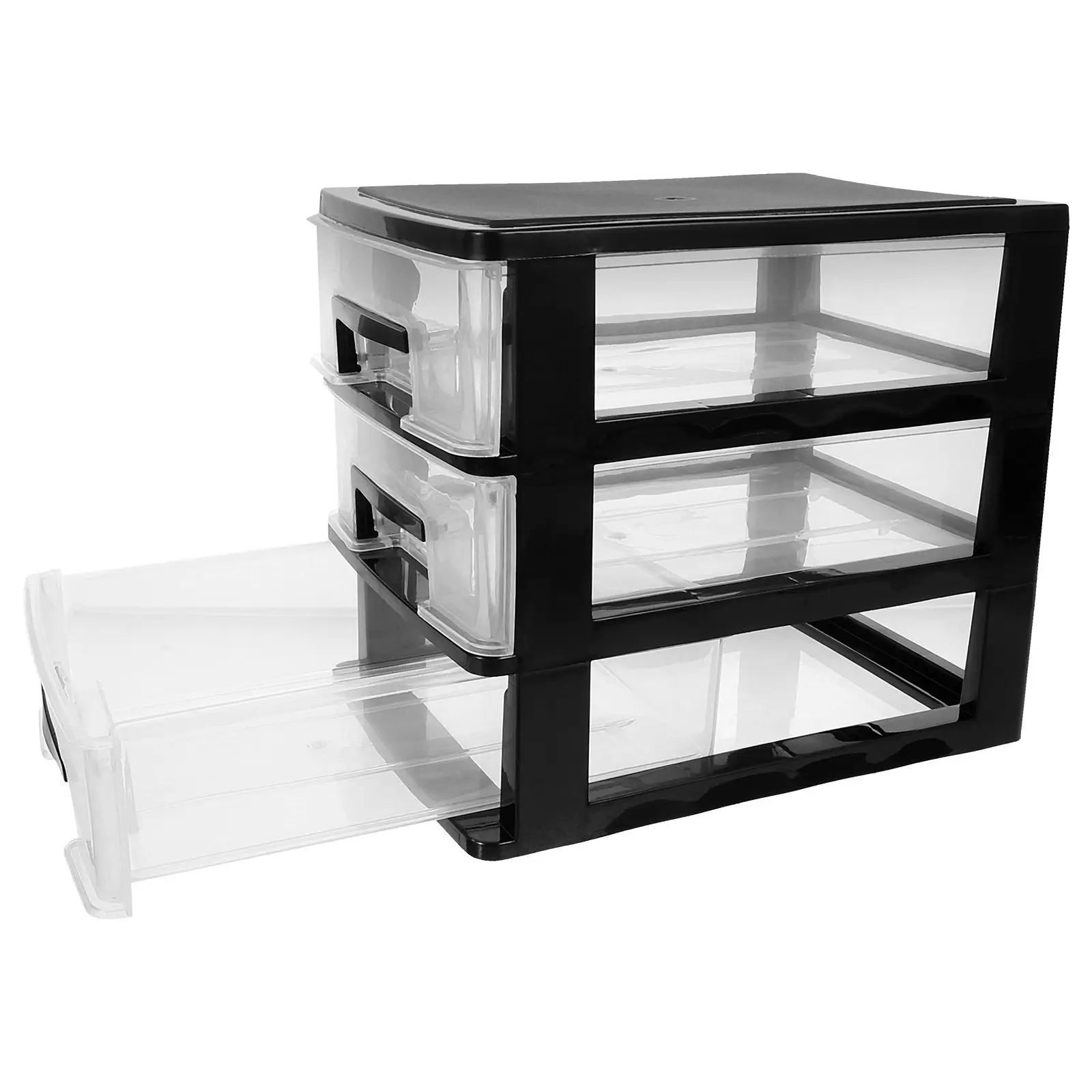 

Трехслойный пластиковый органайзер для хранения с выдвижными ящиками, портативный настольный шкафчик, многоуровневая полка для комнаты и офиса