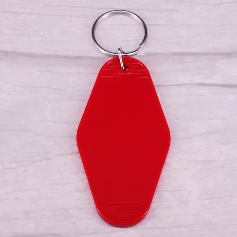 Acrylic Colorful Plastic Pendants Keyring Hotel Motel Key Chain Travel Baggage Tag Key Ring Keytag Keychain Jewelry Accessories