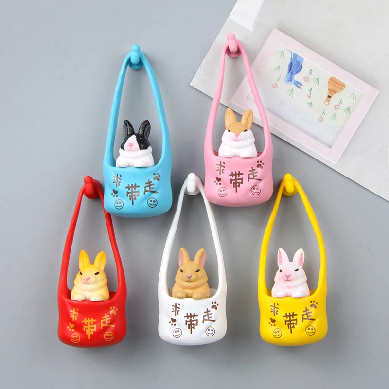 Ask To Take Away The Rabbit Creative Three-dimensional Magnetic Buckle Refrigerator Magnet To Absorb The Magnet