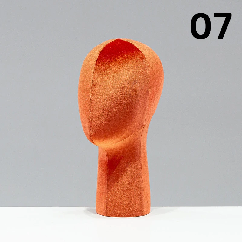 33 cm fluwelen mannequins hoofdprops voor sieradendisplay en reclamefotografie decor winkelcentrum raam hoed brilhouder