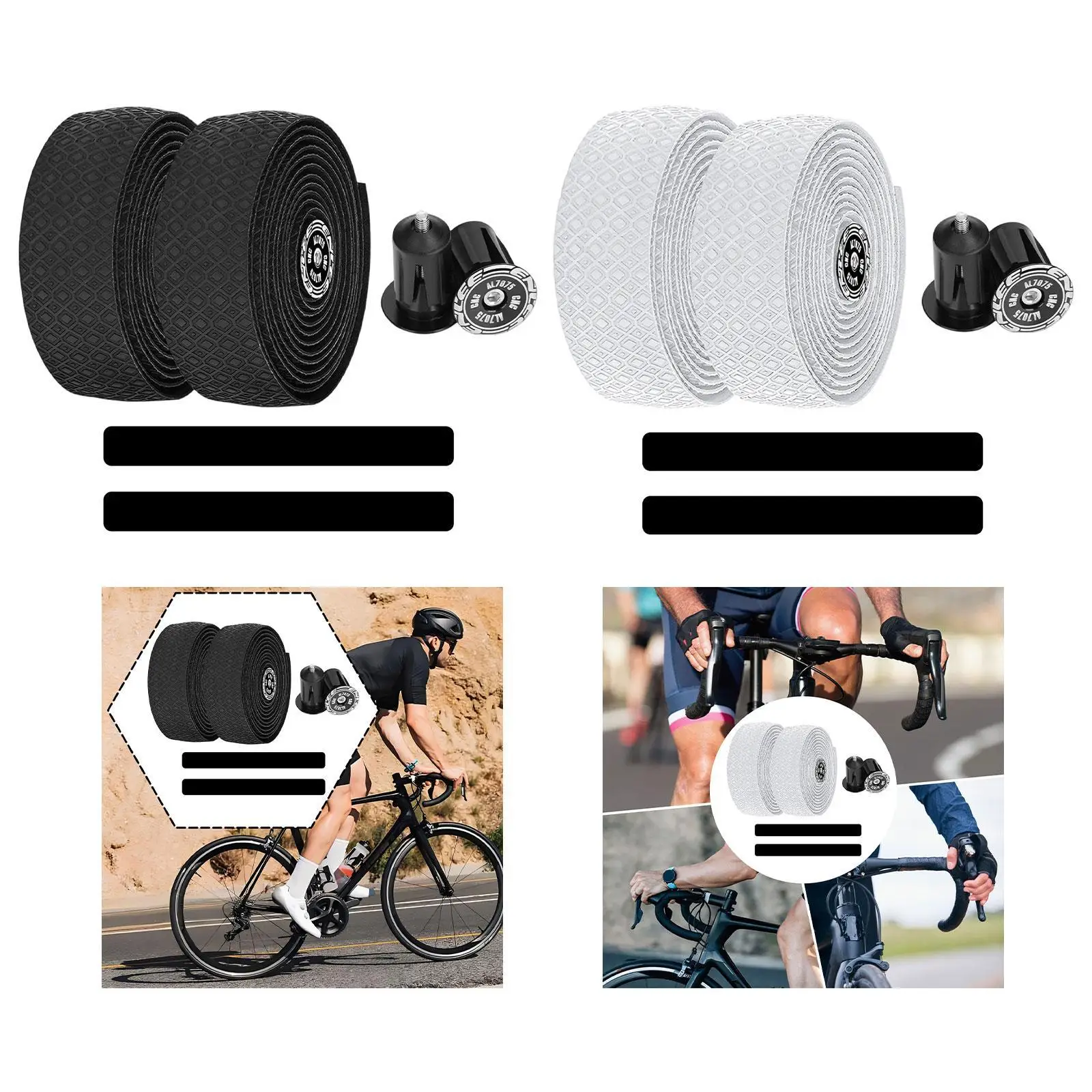 

2x ленты для руля велосипеда, лента для руля велосипеда, амортизирующие противоскользящие заглушки для руля