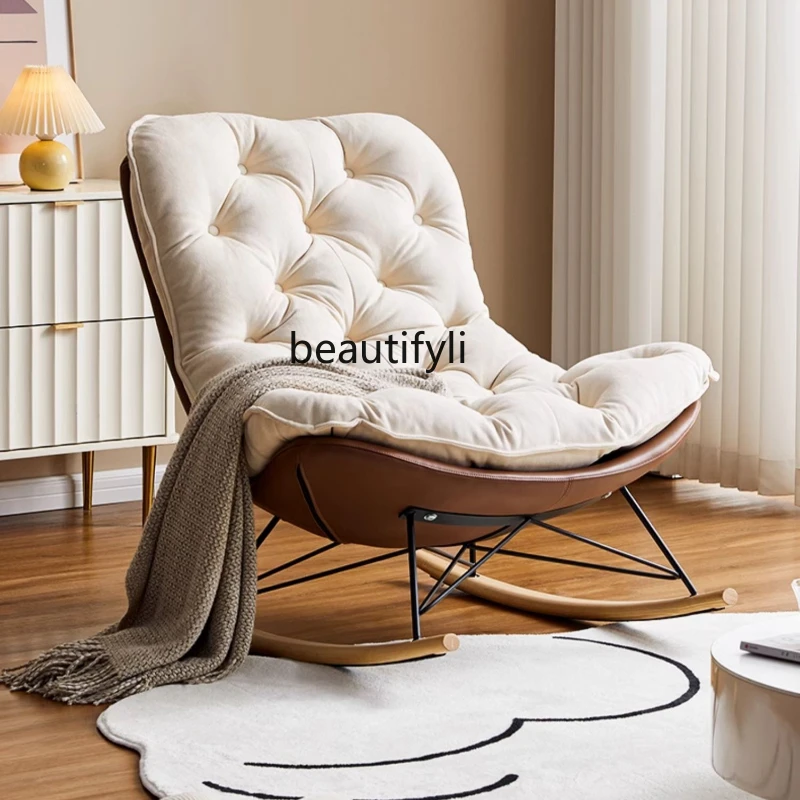 

Honeycomb Chair Living Room Light Luxury Rocking Recliner Lazy Household Single Sofa Balcony Casual Rocking Chair Chair