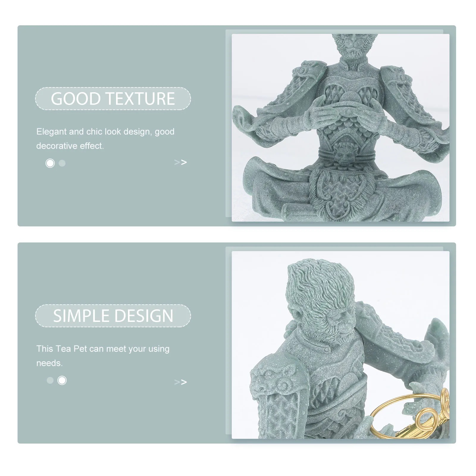 

Monkey Tea Pet Sandstone Sculpture Mini Decor For Office Home Study Room Desktop Ornament Creative Home Supply