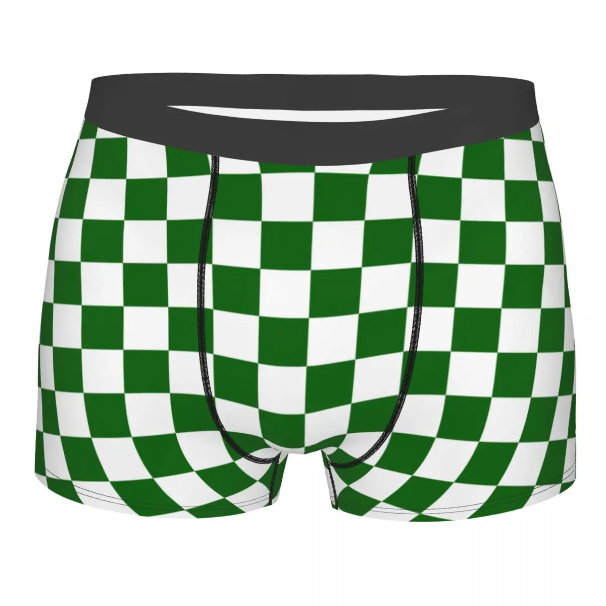 

Сексуальные клетчатые белые и темно-зеленые боксеры в клетку, шорты, трусы, мужские дышащие трусы, нижнее белье