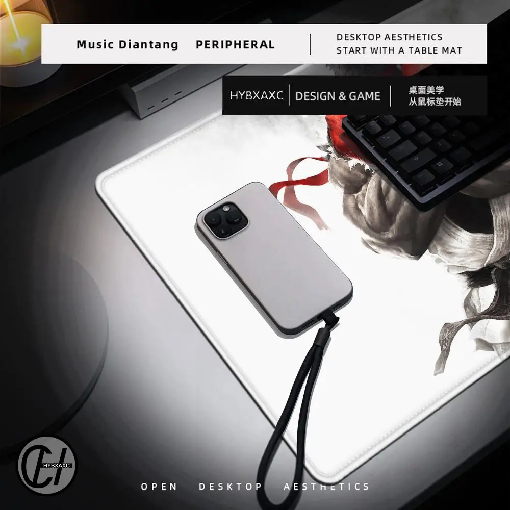 Rua lutador mousepad de borracha xxl dos desenhos animados anime gaming mouse pad teclado tapetes de mesa acessórios para pc mouse tapete