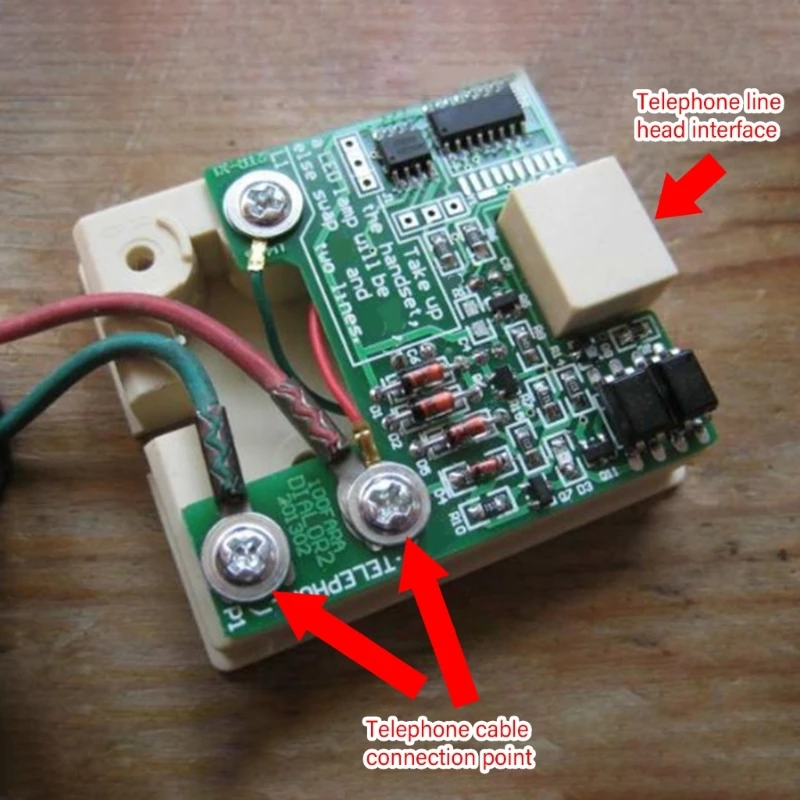 Dials Type Old Telephone To Double Tone Multiple Frequency DTMF Converter For Networking Fiber Telephone