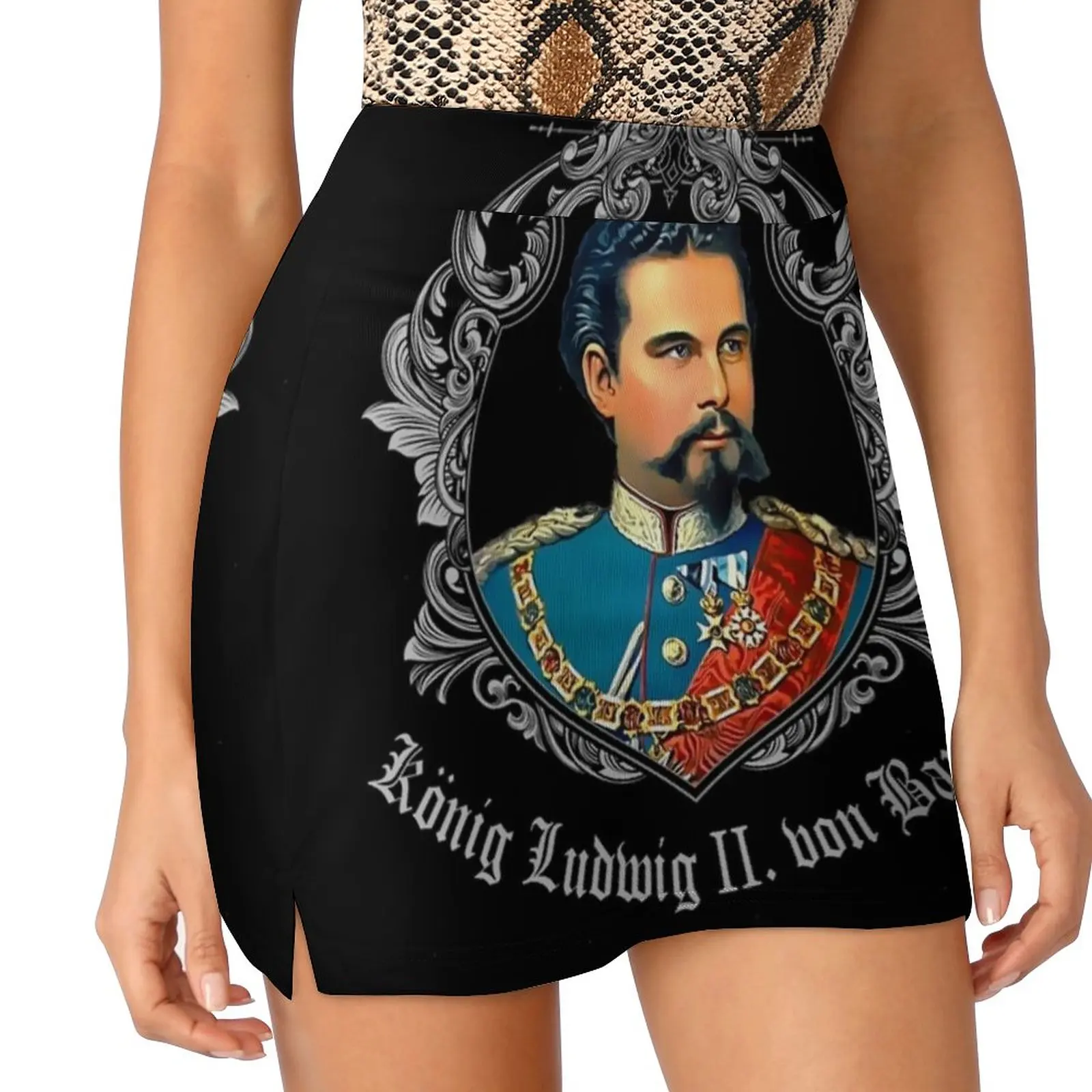 King Ludwig Ii Of Bavaria Women's skirt Mini Skirts A Line Skirt With Hide Pocket Fun Bavaria Free State Pointed Oberbayern