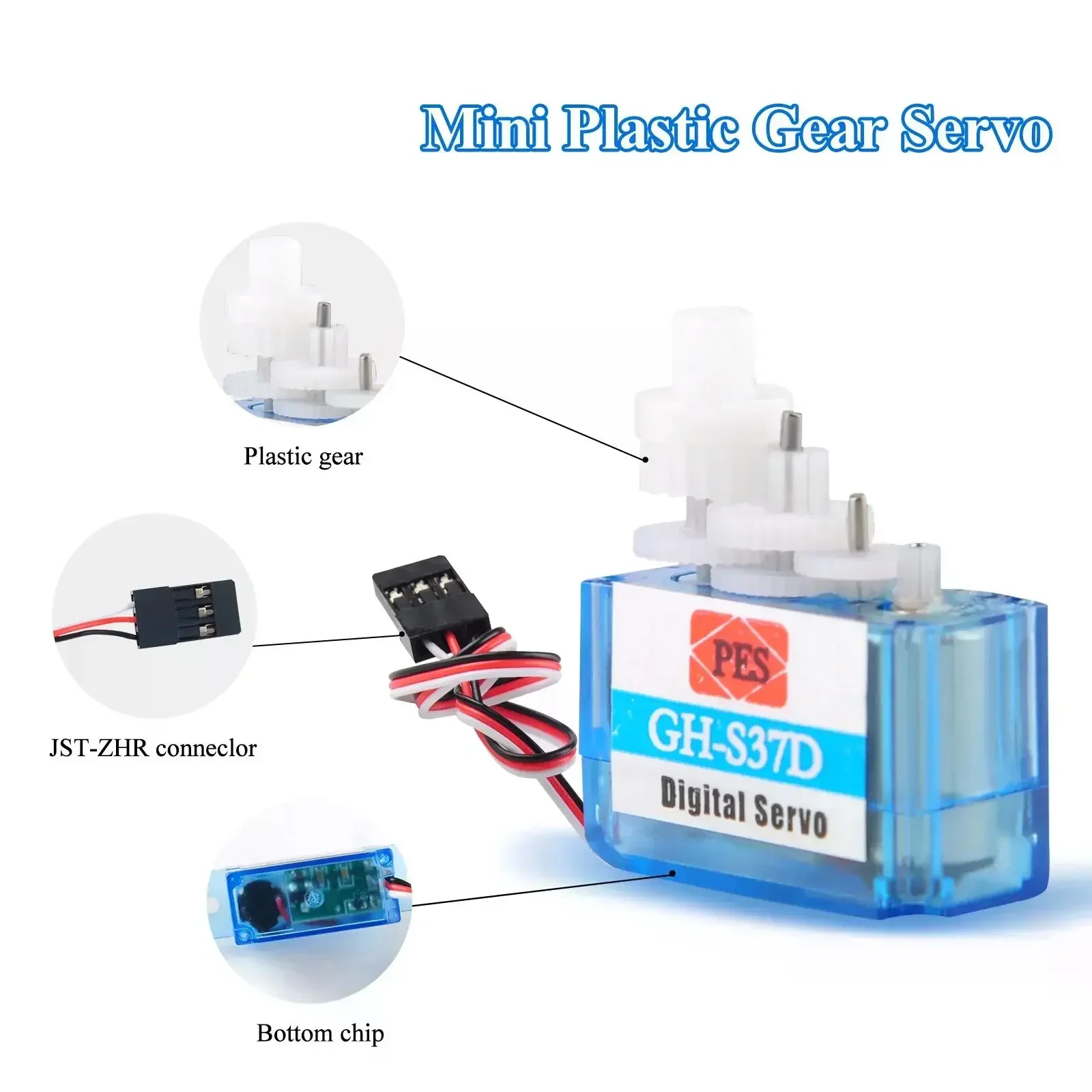 0.8kg.cm Micro Digital Servo Mini Super Light 3.7g 90 Degree for Control Aircraft Flight Direction RC Plane Helicopter Boat Car