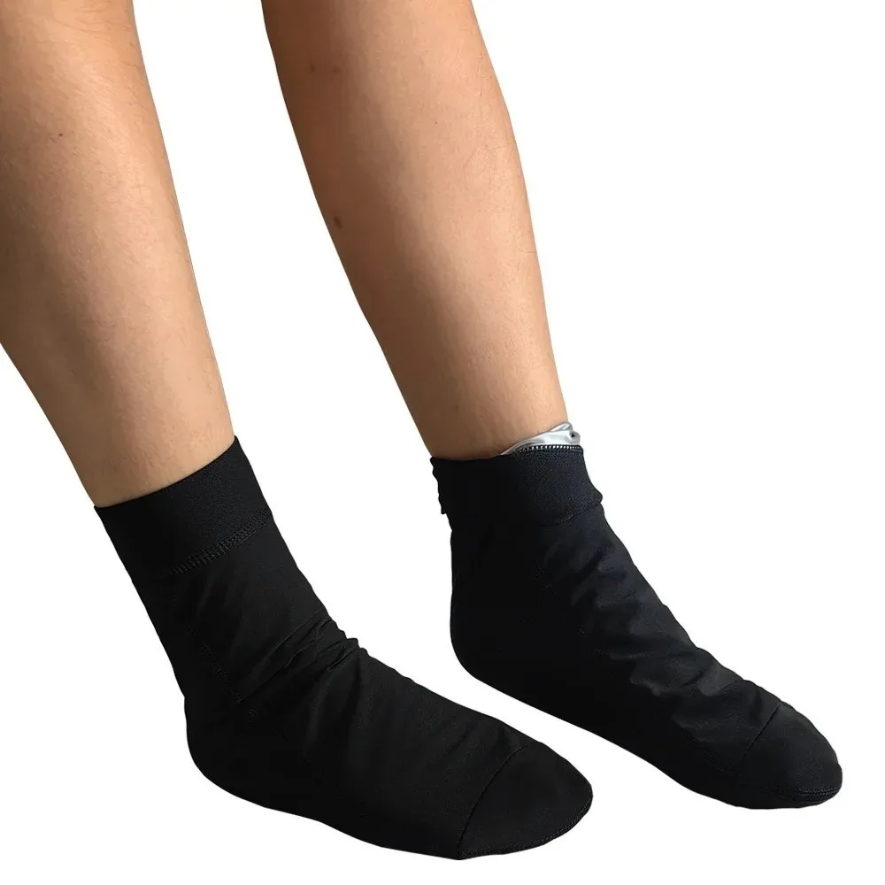 

1 Pair Quality Foot Sweatsuit Sauna Socks Shaper Foot Crack Prevention Fat Burning Socks Unisex Sauna Sweating Socks Men