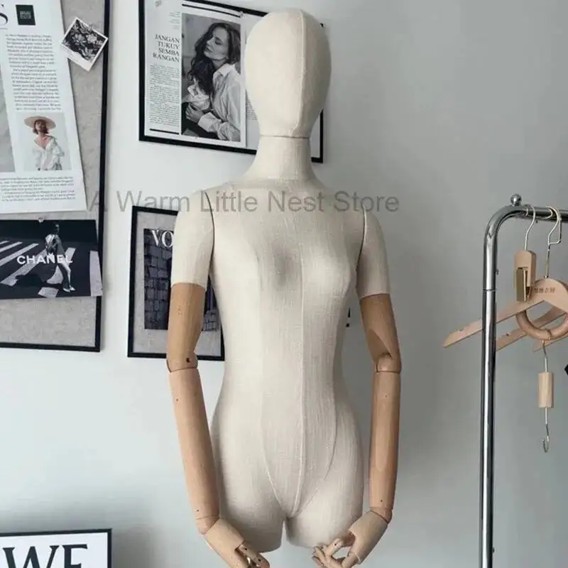 

Манекен-торс женский для демонстрации одежды, креативный муляж человеческого тела, витринный реквизит, подставка-дисплей с головой
