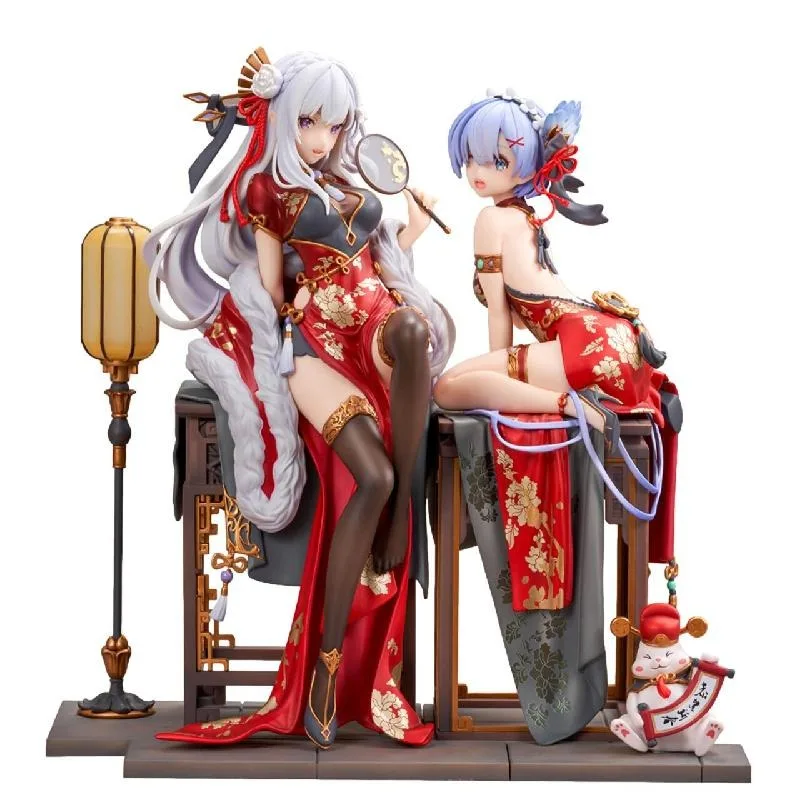 Original Genuine AniMester KDcolle Emilia Remu 1/7 Static Products of Toy Models of Surrounding Figures and Beauties 22cm