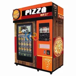 Outside Street Food Pre-made Pizza Vending Machines Cooking Hot Food Fully Automatic Smart Pizza Vending Machines