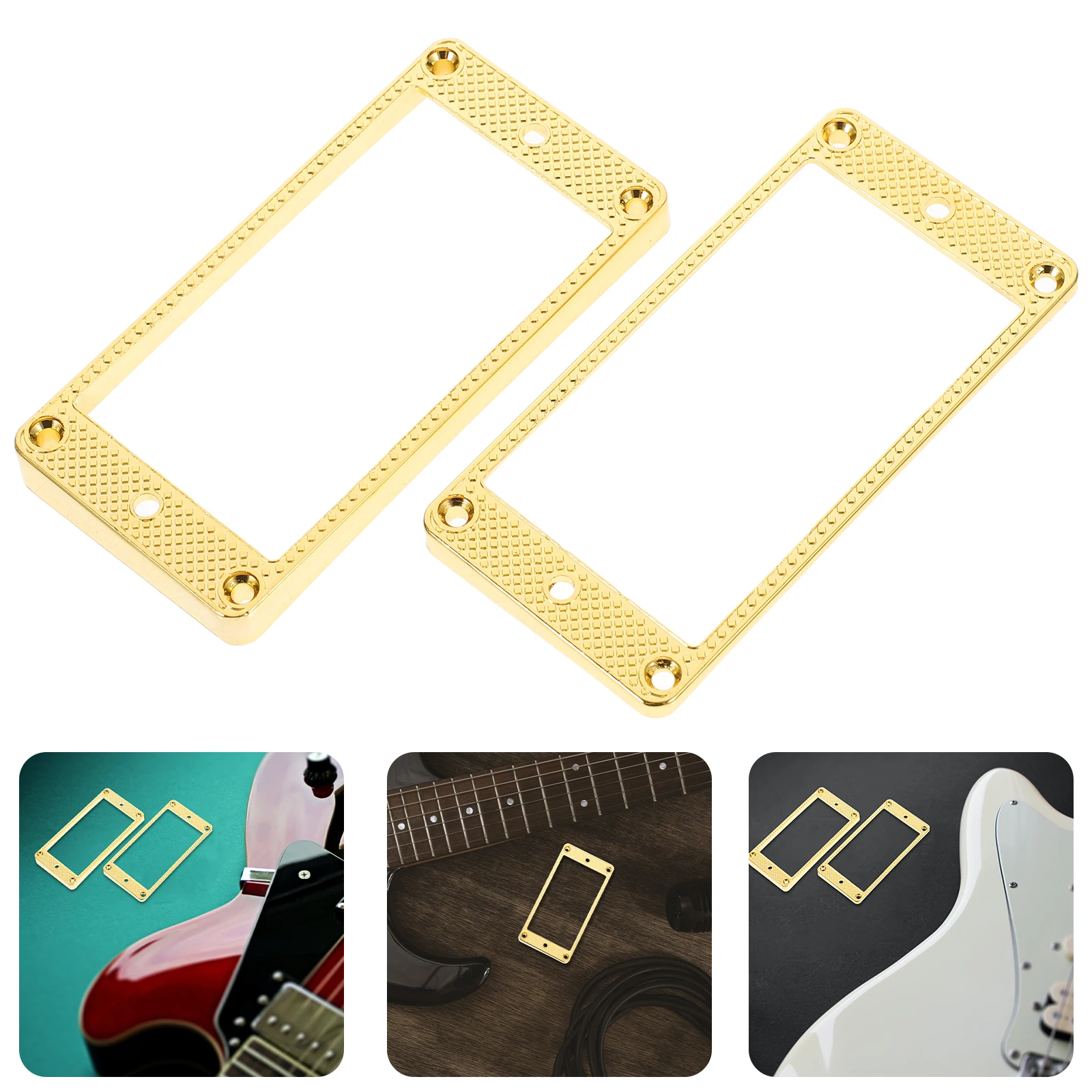 

Metal Frame Number Golden Pickup Rings Frames Mounting Humbucker Guitar Pickups for Component