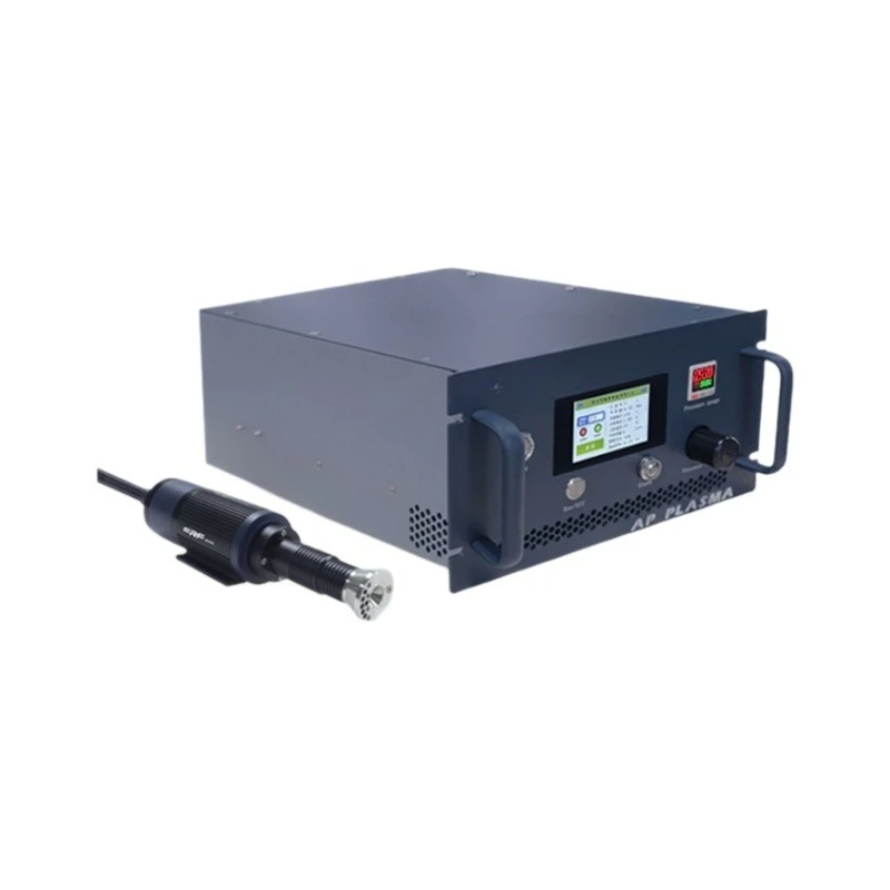 Rotary atmospheric low temperature plasma surface activation machine, wire screen printing processing with a variety of spray