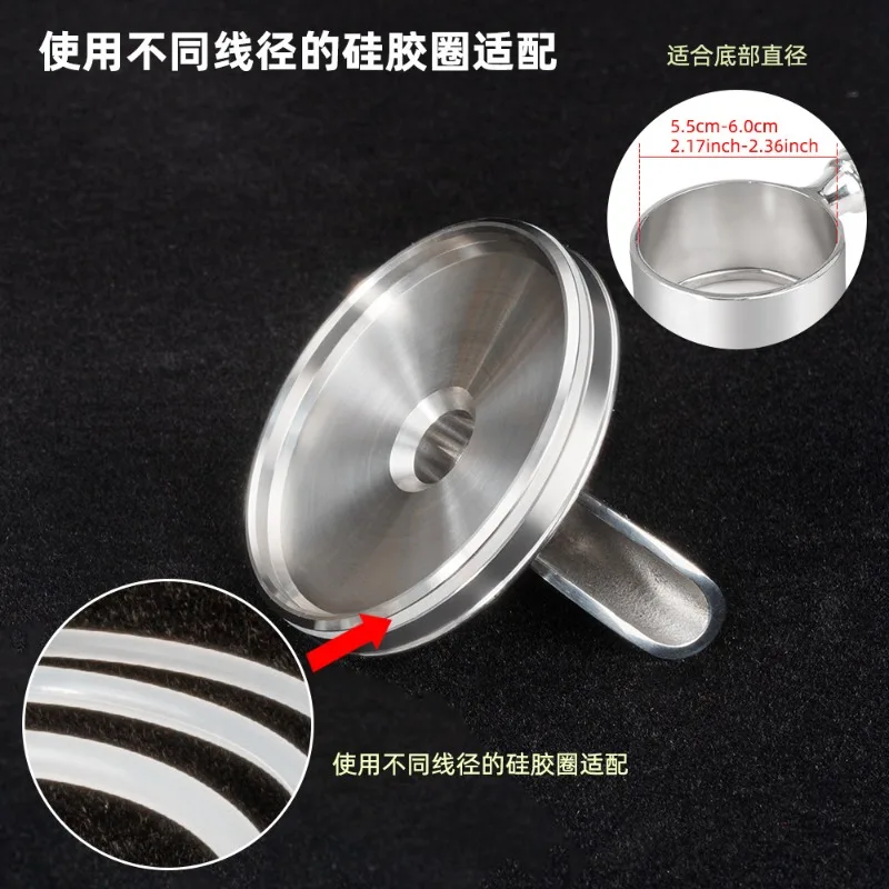 54Mm Coffee Handle Bottomless Turn Bottomless Diverter Nozzle Adapter with Single or Double  Port
