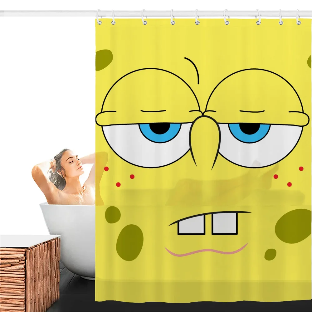 Bathroom Shower Curtain Home Tentacles SpongeBobs Washable Waterproof Fabric Shower Curtain Curtains in the Bathroom Accessories