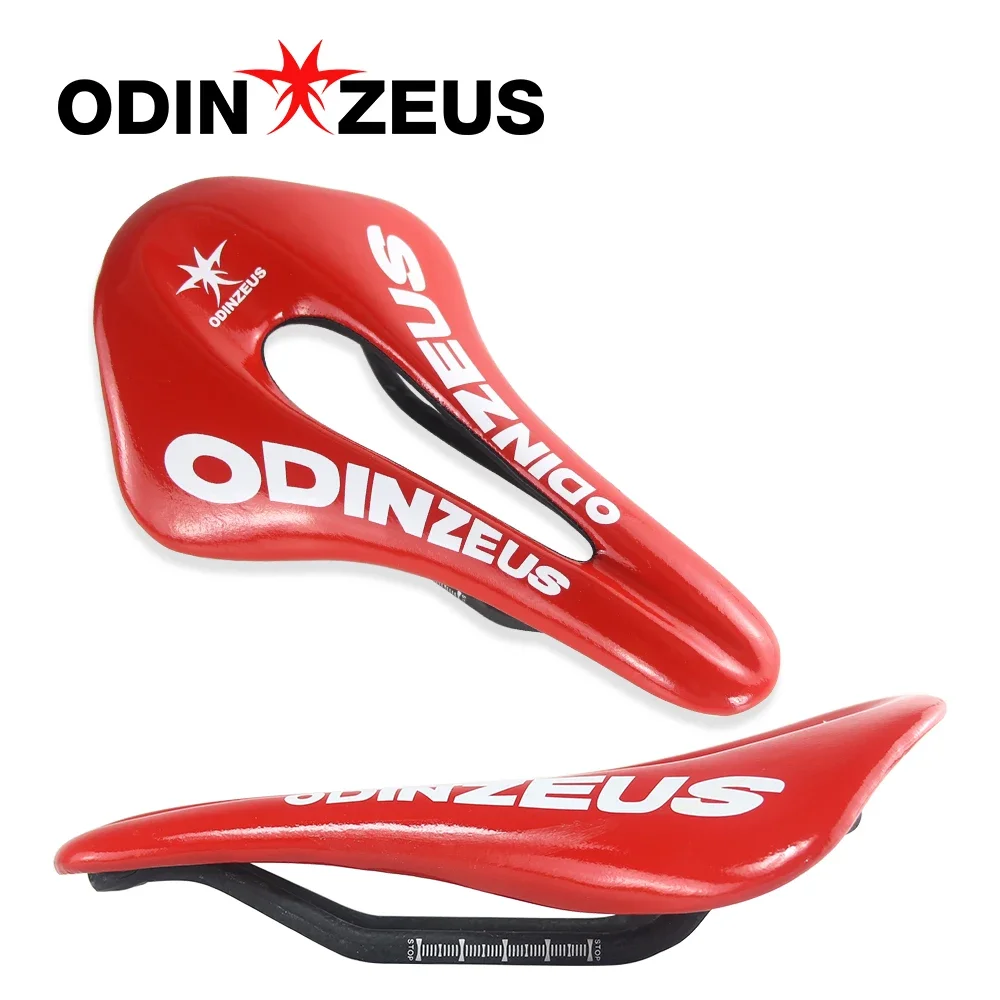 ODINZEUS Official Bicycle Saddle  Pad Extra Light Leather Seat Cushion Bike Seat 132g Carbon Fiber Road Mtb Saddle 7*9mm