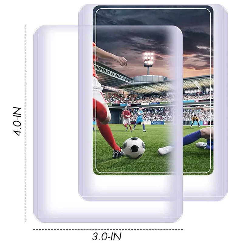 20/1PCS Transparent PVC Toploaders Protective Sleeves for Collectible Trading Basketball Sports Cards 35PT Game Card Holder Case