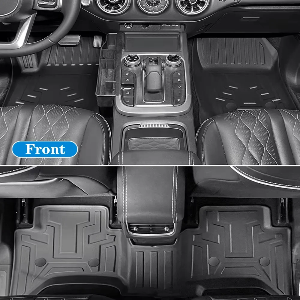 

For GWM WEY TANK 300 2021-2025 TPE Floor Mats Left Hand Driver, Waterproof Full Set Trunk Mats & Cargo Liner LHD Oil / hybrid