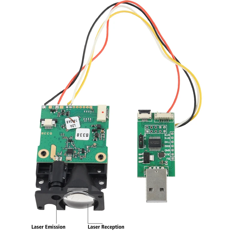 

200m Long Range Distance Sensor UART High Precision RXTX Laser Distance Measurement Sensor Module