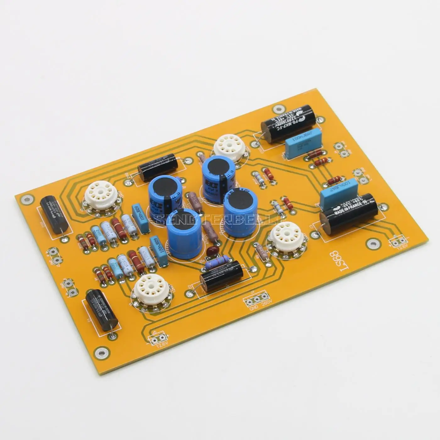 Based on Conrad Johnson Pre-Amp Circuit LS68 12AX7 Tube Preamplifier Board Assembly&Kit Optional