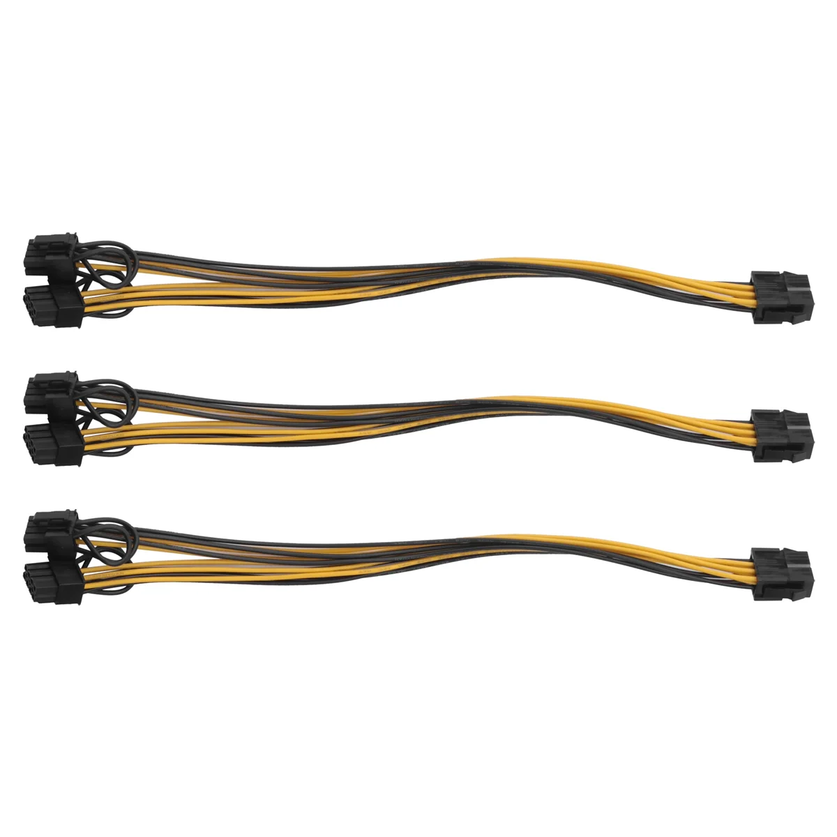 8 Pack 8 Pin PCIe Splitter to Dual 8 Pin (6+2) Graphics Card PCIE Power Adapter,VGA GPU Extension Cable for Mining