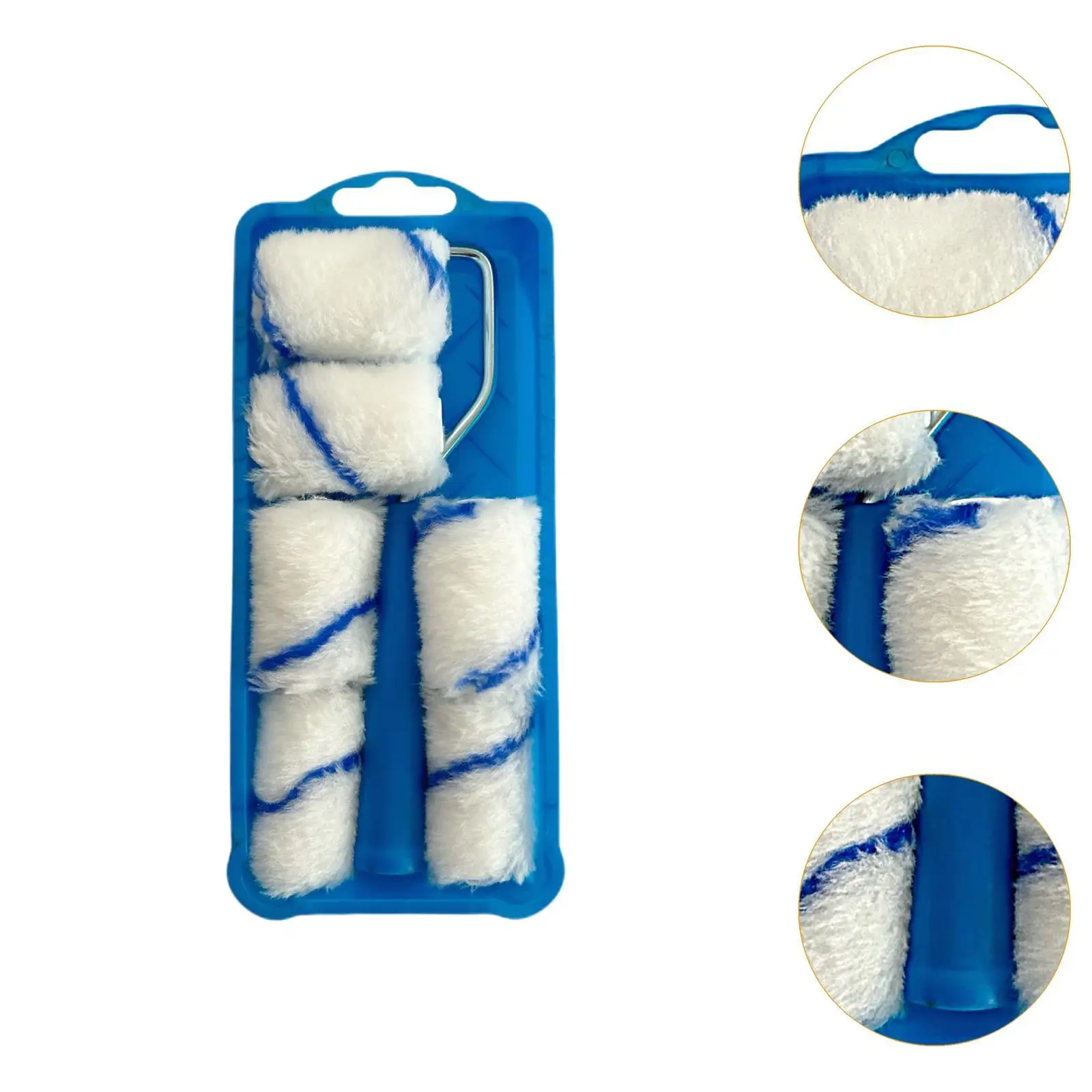 Farbroller mit Rahmenablage, Schablone, Farbrollerhülsen, Rollenabdeckung