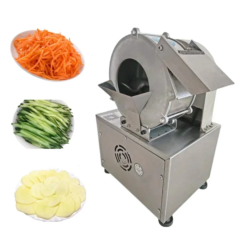 Commercial Automatic Cabbage Potato Chilli Radish Slicing Machine Multi-Function Vegetable Shredder Cutter Electric Slicer