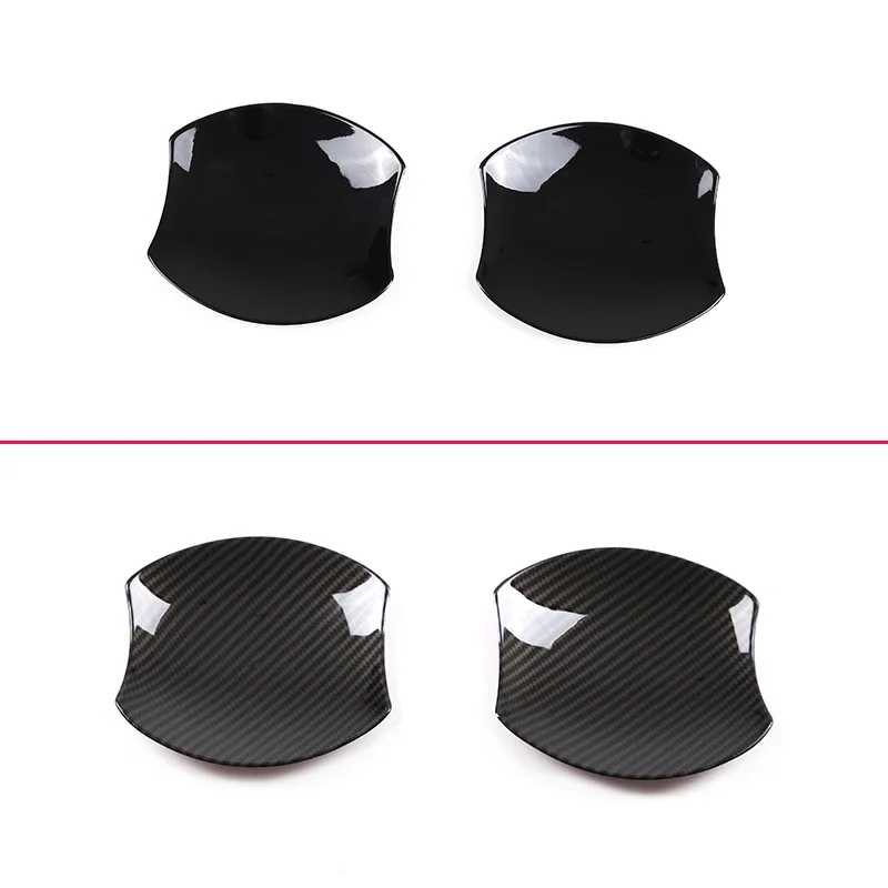 

2Pcs For 2007-2021 Toyota FJ Cruiser ABS carbon fiber pattern car outer door bowl protective sticker cover exterior accessories